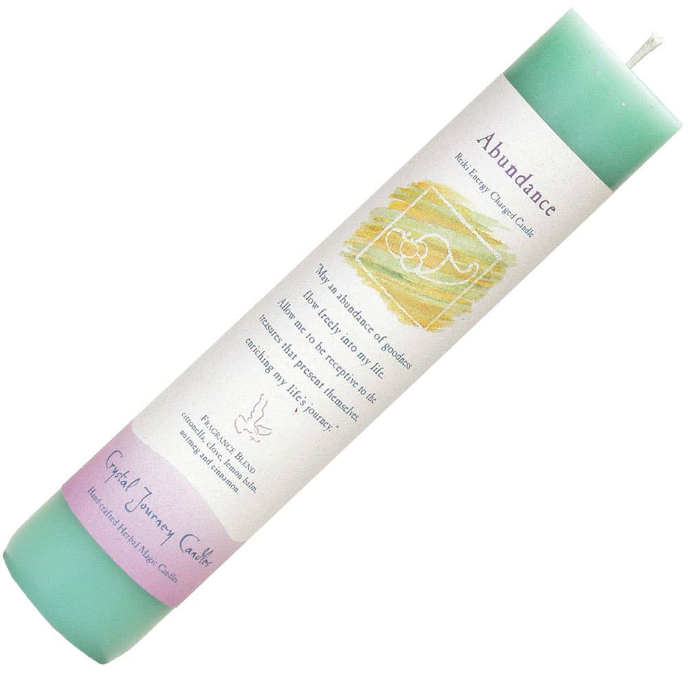 Reiki Herbal Pillar Candle Abundance (Each)