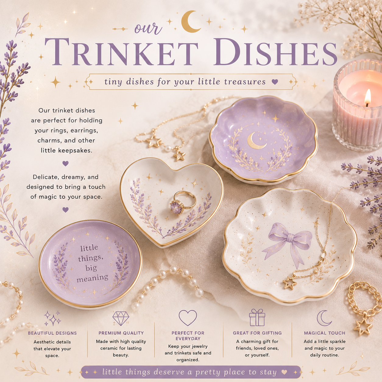 Trinket Dishes and Storage box