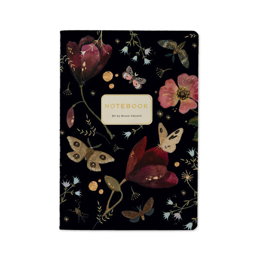 A5 Notebook -  Butterflies and Night Flowers