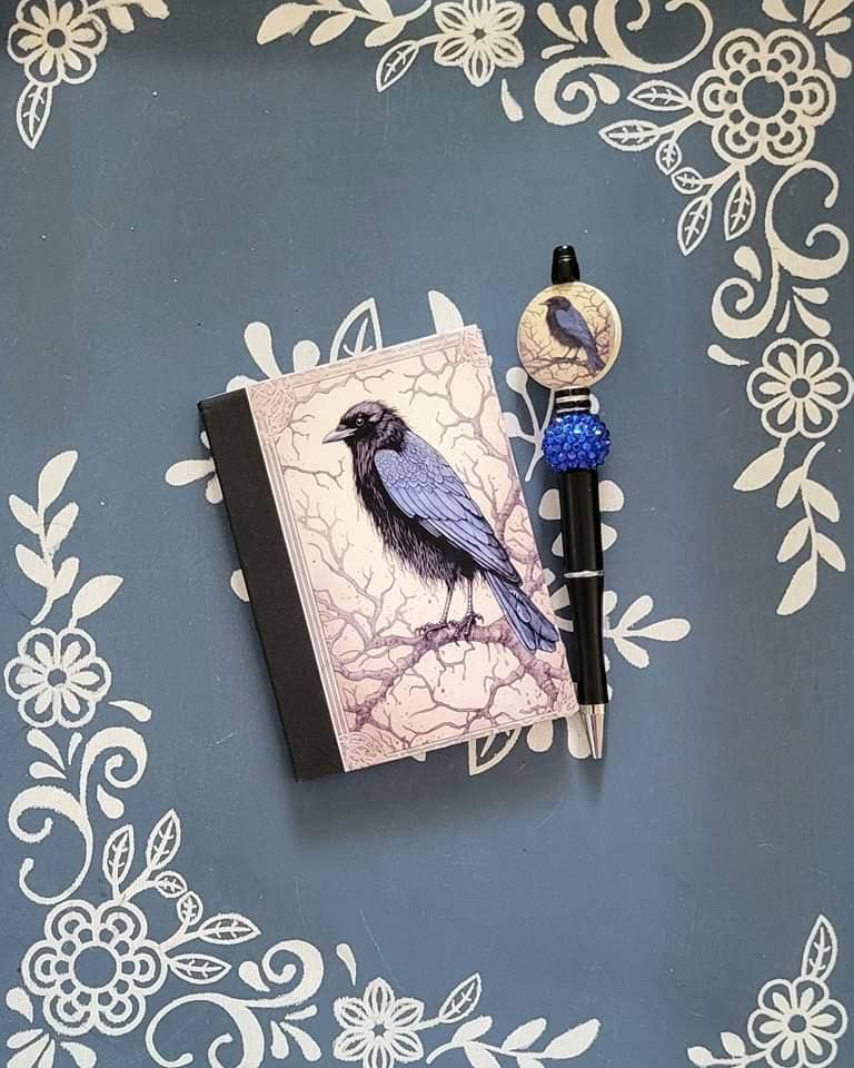 Raven 2, Covered Notebook: Pocket 3.25x4.5