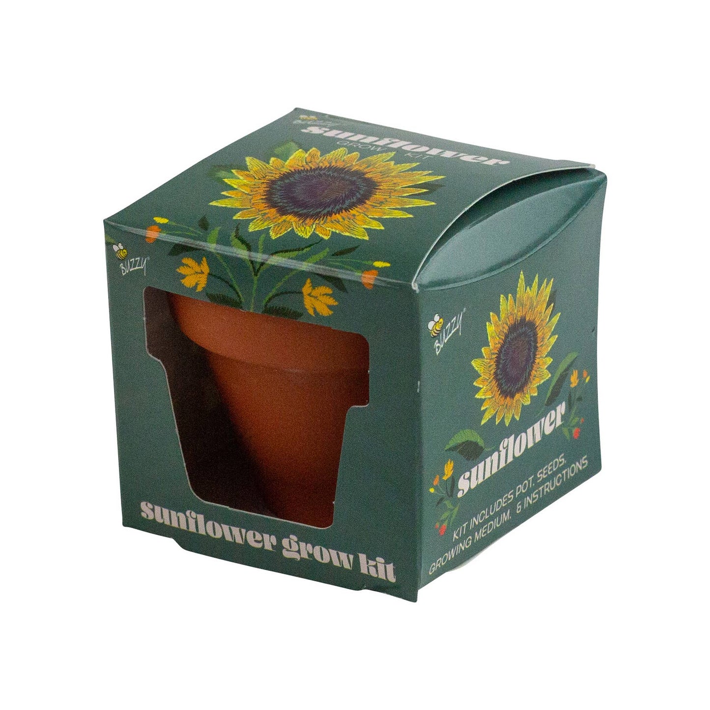 Mini Grow Pot Sunflower Kit | Indoor Gift | Eco-Friendly