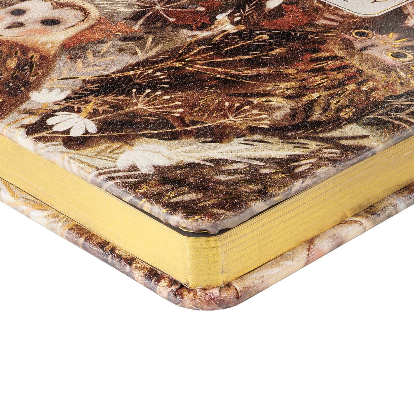 A6 Vegan Leather Hardcover Journal - Owls