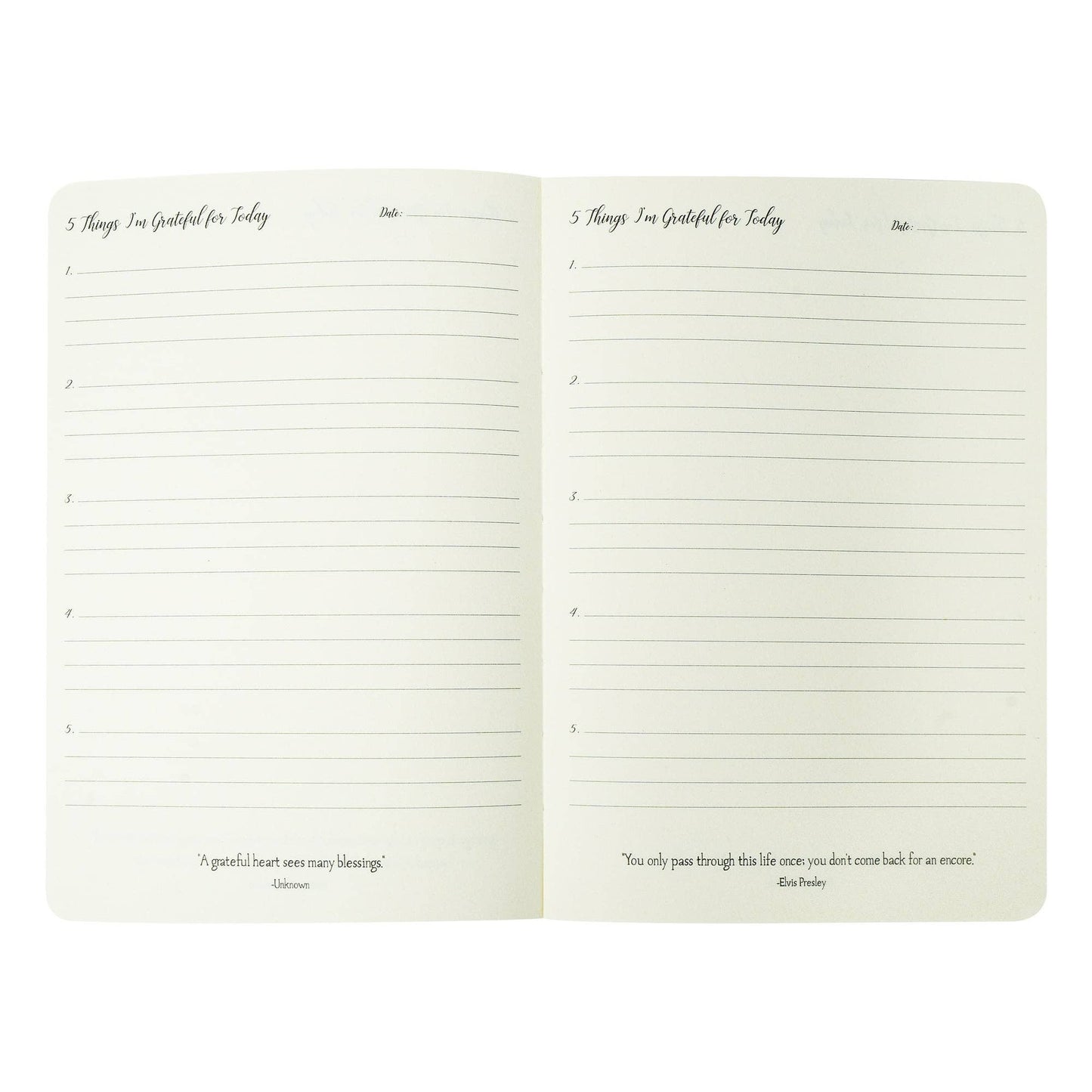 5 Things I Am Grateful Today (Guided Journal)