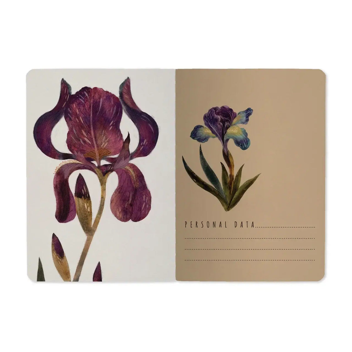 A6 Passport Notebook  - Irises