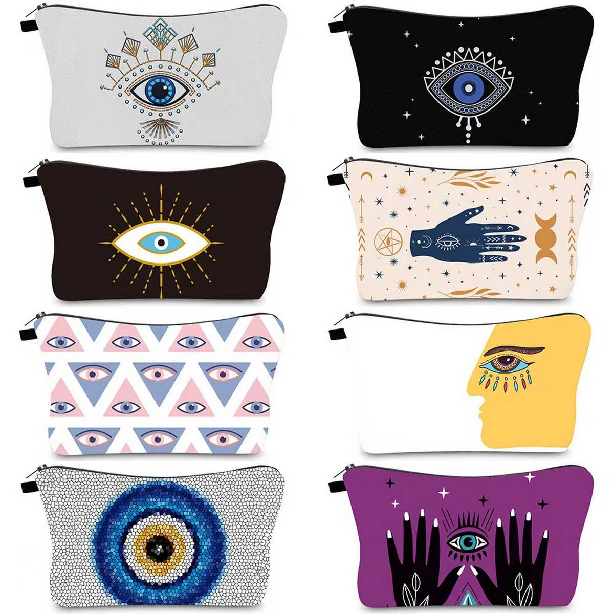 TRAVEL DEVIL'S EYE PRINT COSMETIC BAG_CWAB2252: TYPE15 / (OS) 2