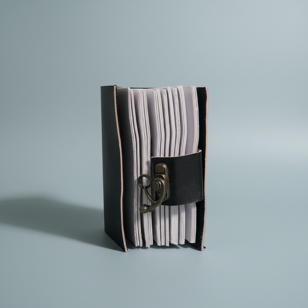 Mini Journal | Leather Journal | Blank Vintage Journal: Luna Moth