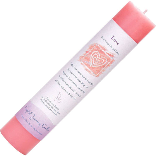 Reiki Herbal Pillar Candle Love (Each)