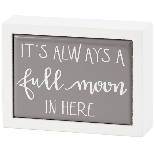 Full Moon Box Sign Mini