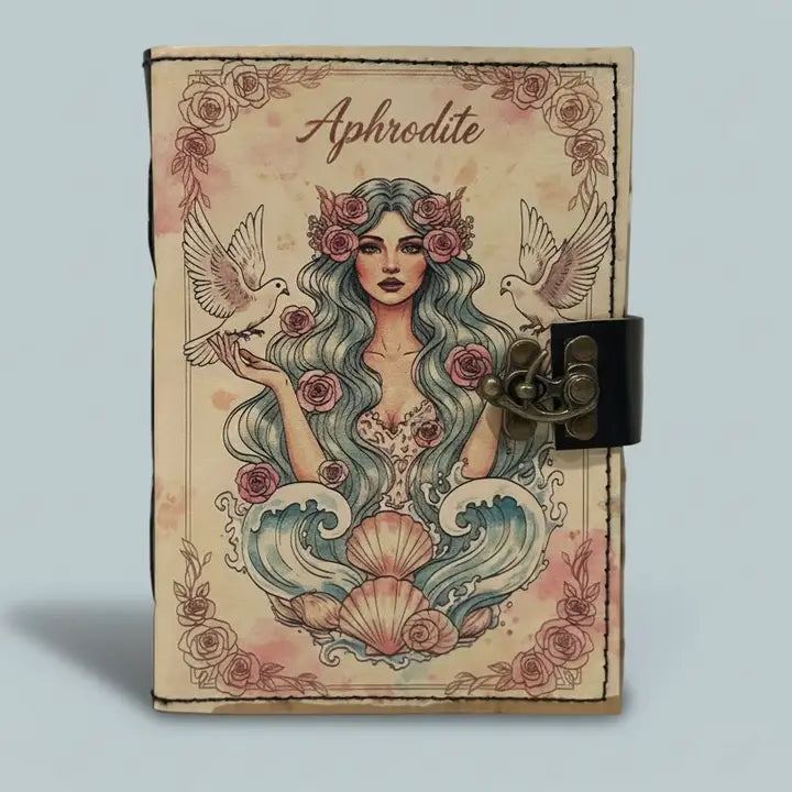Aphrodite Journal | Leather Journal | Blank Vintage Journal