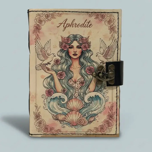 Aphrodite Journal | Leather Journal | Blank Vintage Journal