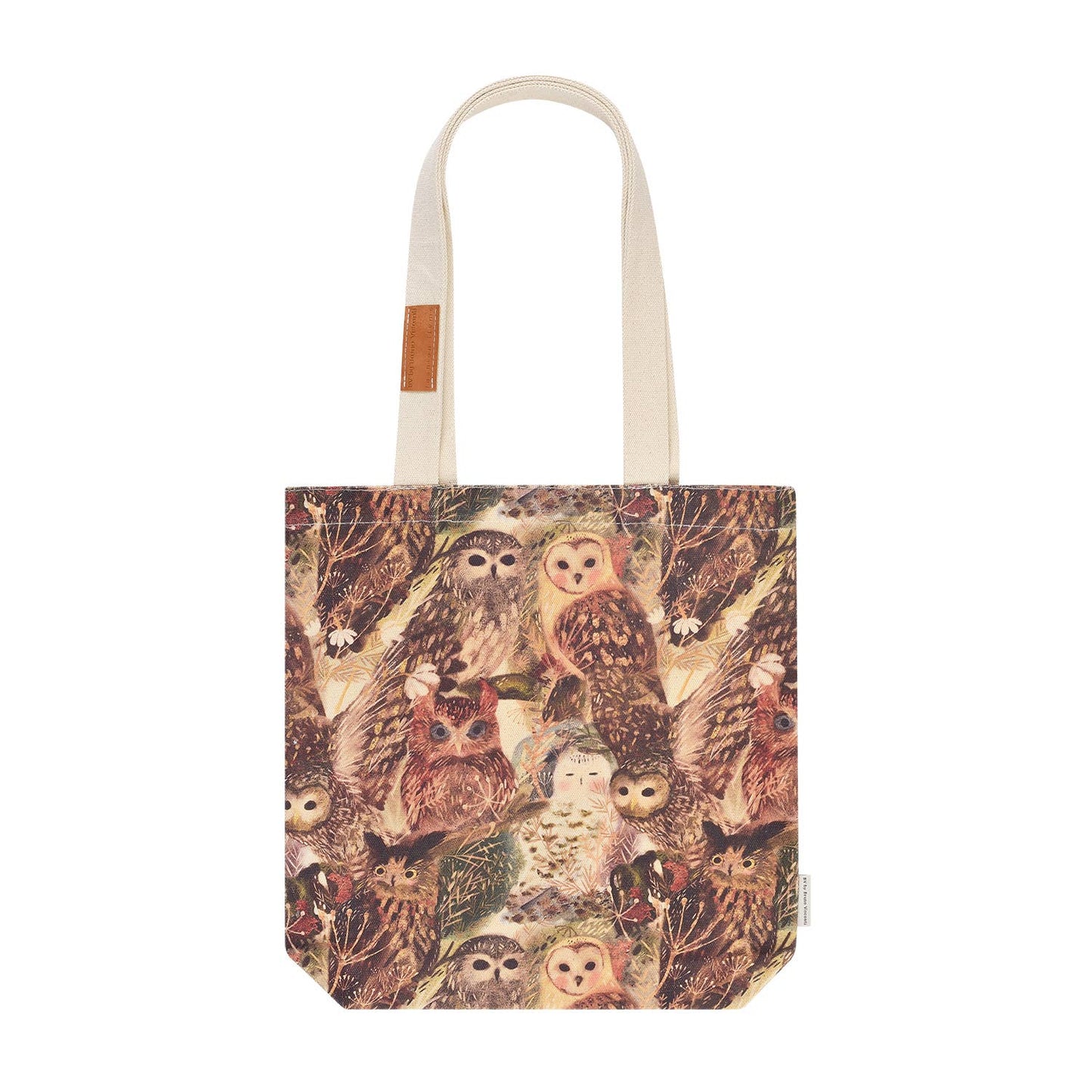 Canvas Shopper Bag - Owls