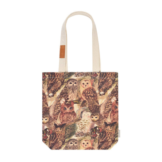 Canvas Shopper Bag - Owls