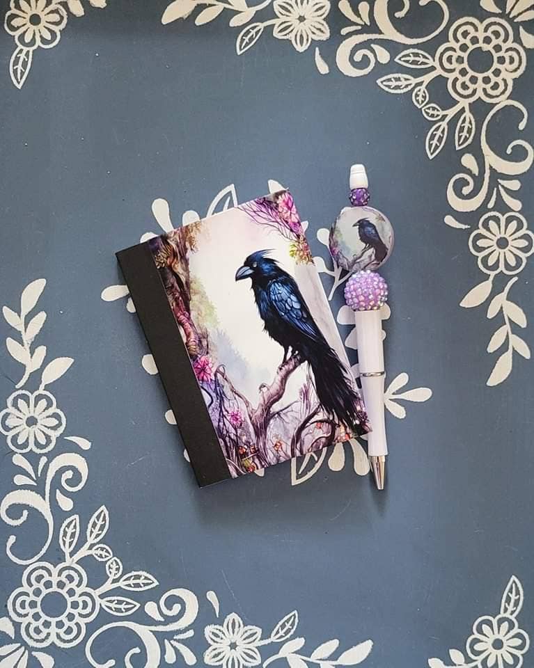 Raven 1, Covered Notebook: Pocket 3.25x4.5