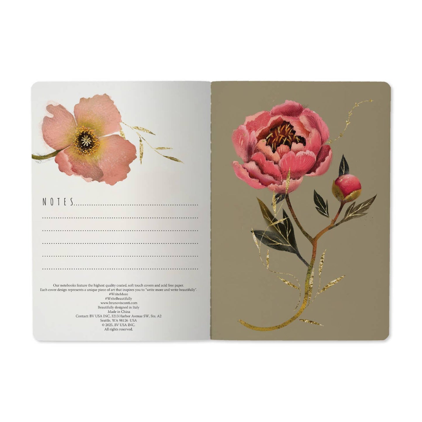 A5 Notebook - Pink Blossoms