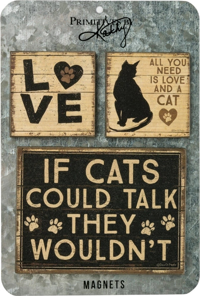 All You Need Is Love and A Cat Magnet Set