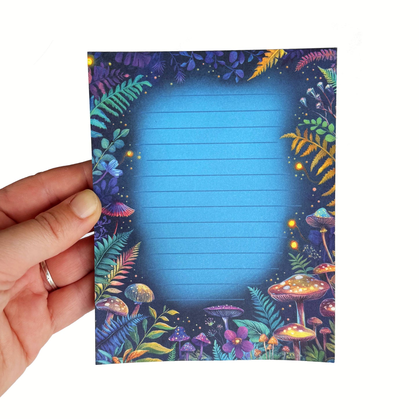 Enchanted Forest Notepad, 50 sheets, 4.25"x 5.5" Stationery