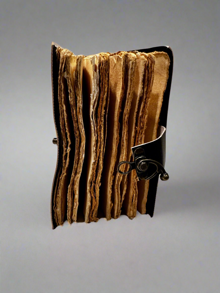 Moon Phase | Leather Journal | Blank Vintage Notebook