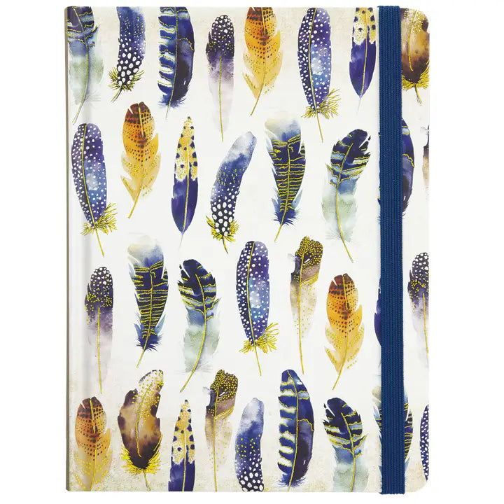 Watercolor Feathers Journal