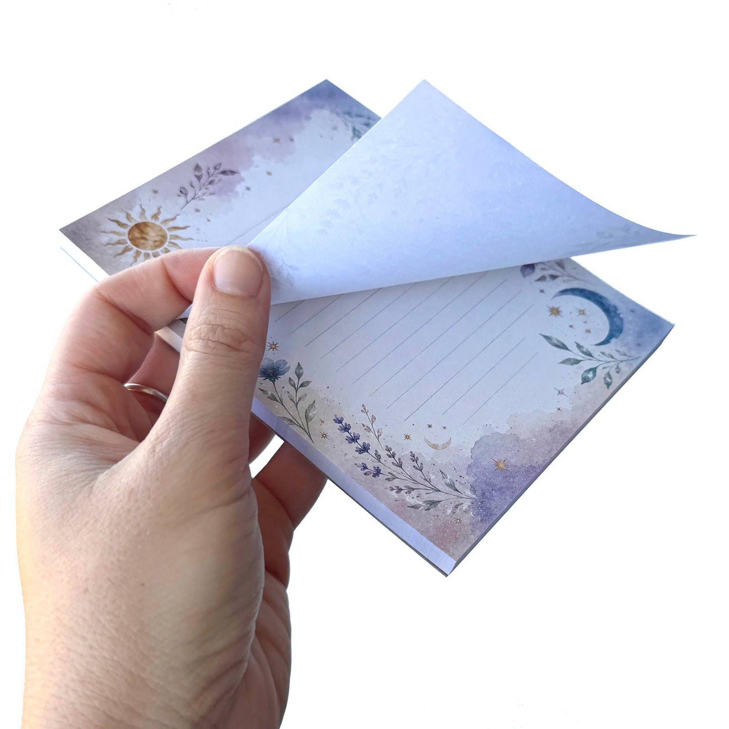 Sun & Moon Notepad, 50 Sheets, 4.25" x 5.5" Stationery