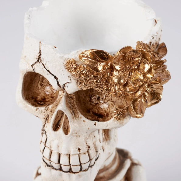 Skeleton Pot Figurine